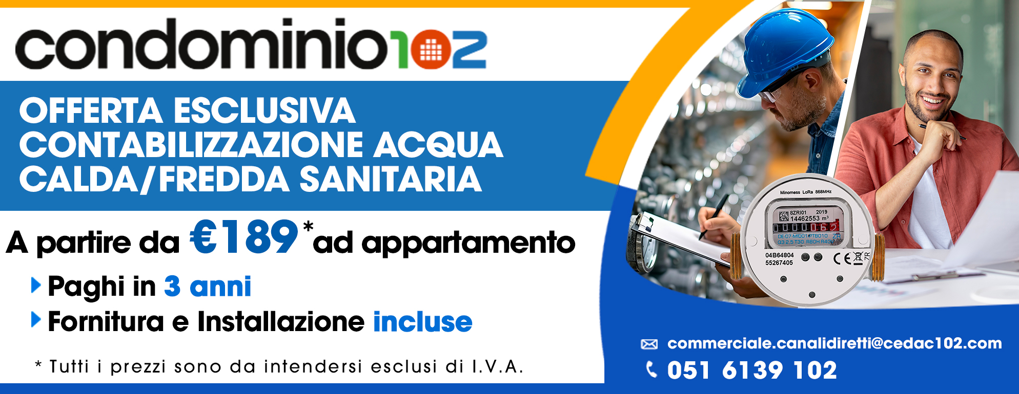 offerta contabilizzazione acqua calda sanitaria condominio102 tech