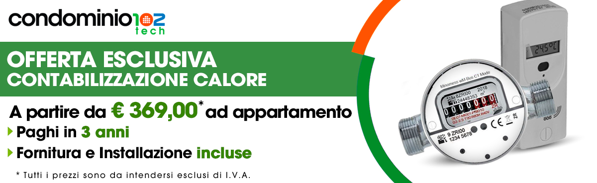 promozione contabilizzazione calore condominio condominio102 Tech