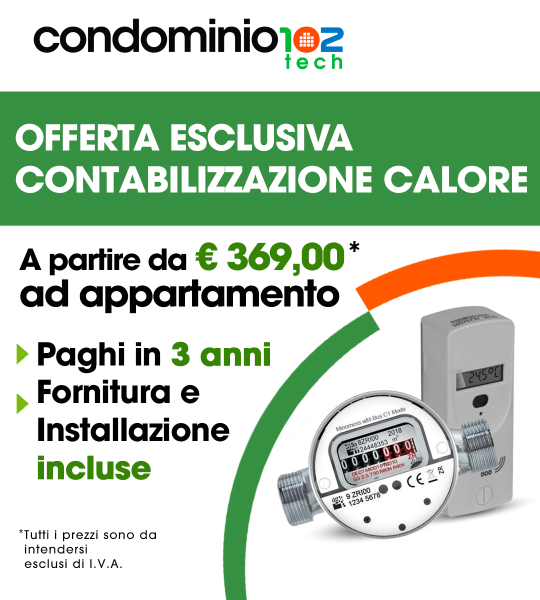 promozione contabilizzazione calore condominio condominio102 Tech
