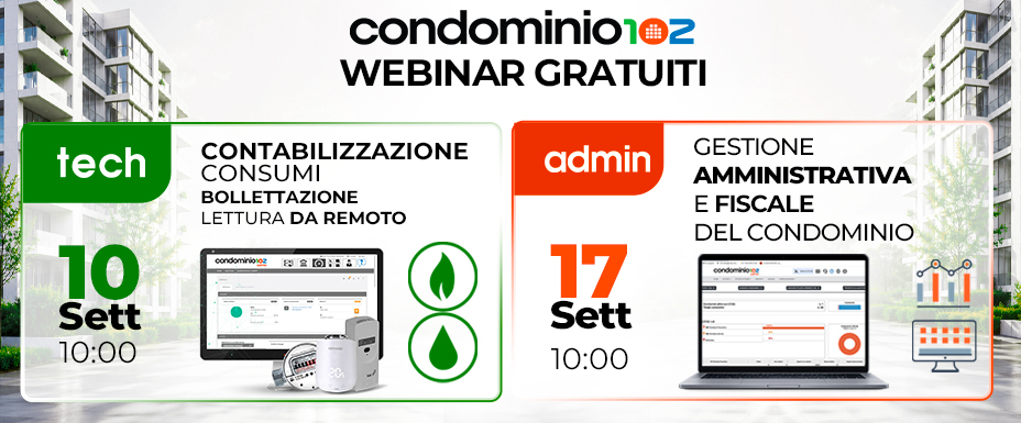Riparti al meglio: iscriviti ai webinar di Condominio102!